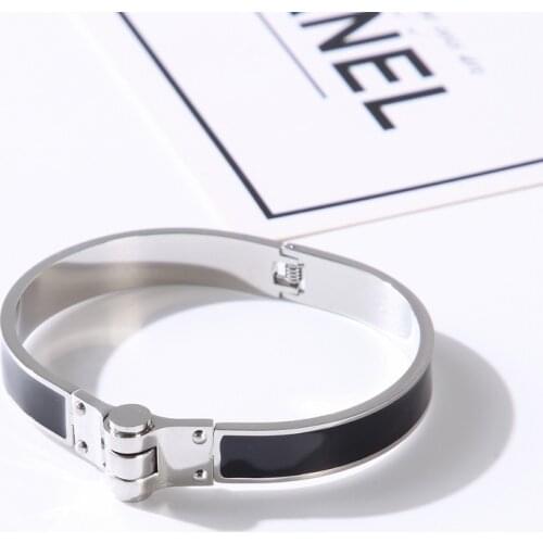 Creative Titanium Steel Rose Gold Drop Bracelet Ladies Fashion Woman Man Lovers Bracelet Jewelry Wholesale