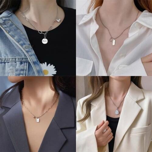 Hot Sell 925 Sterling Silver Full Of Love Necklace Fashion Cute Sweet RomanticJewelry Gift For Girlfriend Wholesale