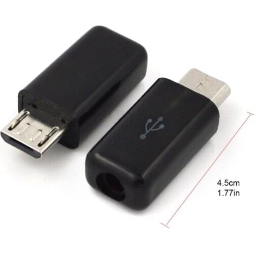 Micro USB Connector Replacement Welding Type 5 Pin USB 2.0 Male Plug Type-C Adapters Solder Terminal Repair DIY Kit