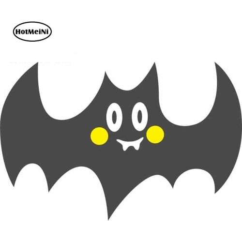 HotMeiNi 13cm x 8.6cm For Grey Bat Graffiti Sticker DIY Anime Body For Car Vinyl Car Wrap Personality Creative Stickers