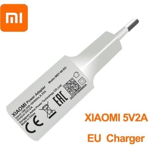 Original Xiaomi 5V2A Mi A2 Lite Wall Charger EU Plug and Micro Usb Cable Charge for Redmi 3 3S 4 4C 4X 4Pro 5 Note 3 4 5A 5 Pro