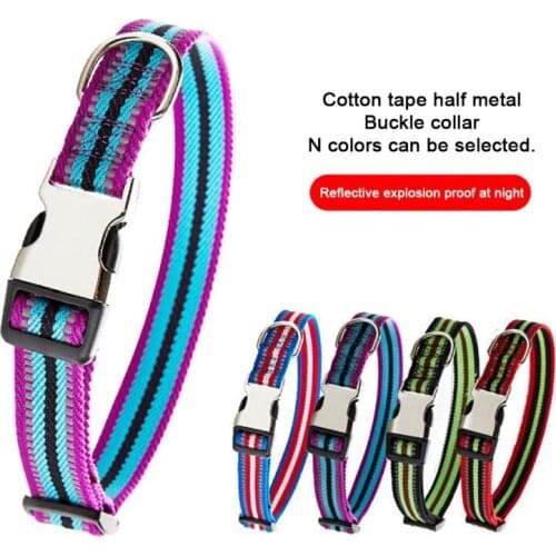 Dog Collar Dog Tag Necklace Cotton Bohemia Dog Collar for Small Middle Large Dogs