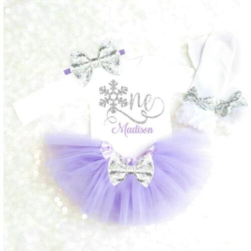 Personalized name snowflake Girl Newborn infant bodysuit bloomer romper leggings Outfit Sets baby shower party favors