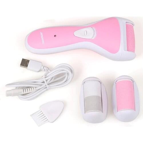 Jinding 2In1 New Style Electric Callus Remover Foot File Pedicure Care Tool Reachargeable for Foot Care USB Plug