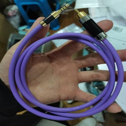 Handmade Premium 3.5mm To Lotus RCA Coaxial Cable Audio Modification Cable Car TV Audio Cable High-fidelity Audio Cable