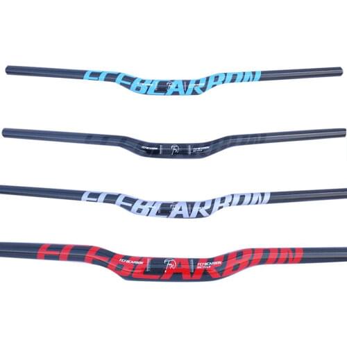 3K carbon handlebar blue red sliver black mountain bike rise handlebar 31.8*600/620/640/660/680/700/720/740/760mm
