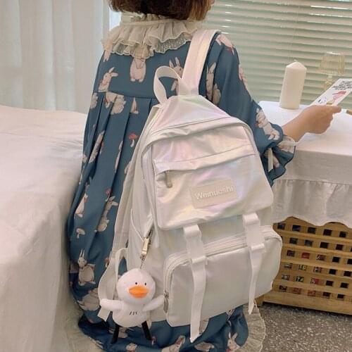 Women Backpack Solid Color Large Capacity Bag Fashion School Bag For Teenage Girl Children Backpacks Travel Bag