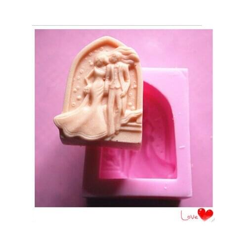 Silicone mold wedding handmade soap candle mold Chocolate Fondant cake mould Baking mold DIY tools