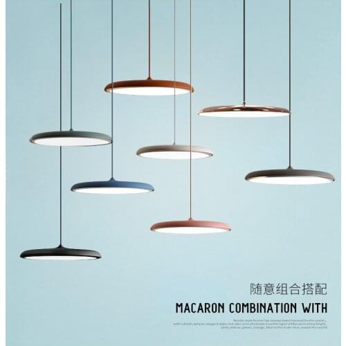 Modern led Hanging Pendant Lights 8 Colors DIY Art Lighting dining room corridor Bar Cafe Pendant Lamp Fixtures Home Decoration