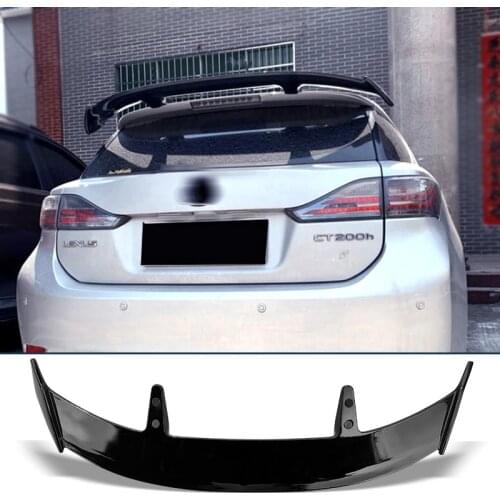 Trunk Spoiler Universal Carbon Surface Car Rear Trunk Wing Type Generic ABS Material Refit Accessories for Lexus CT200H