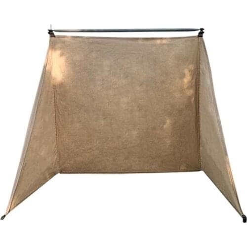 Outdoor cotton canvas wind screen Camping picnic travel beach picnic wind screen tent canopy wind screen