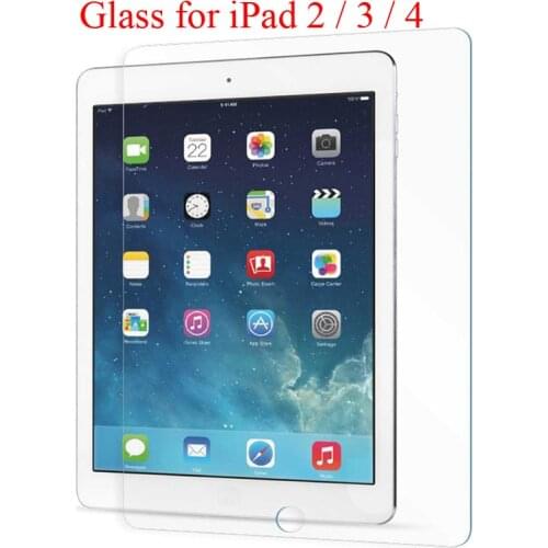 For iPad 2 / 3 / 4 Tempered Glass Screen Protector iPad2 A1395 A1396 A1397 Screen Film iPad4 A1458 A1459 A1460 Guard Protection