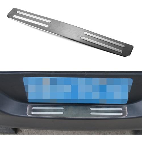 BBQ@FUKA Car Trunk Rear Bumper Door Sill Protector Guards Plate Stainless Car Styling Decoration Fit for Jeep Cherokee 14-16