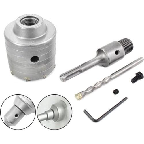 1 Set Wall Hole Opener 40 50 65 68mm Concrete Hole Saw Hollow Core Drill Bit Shank 110mm For Cement Stone Electric Hammer Tool