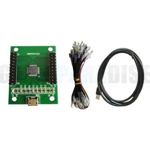 1 player LED Arcade Game Controller Support PS3 PC Android Raspberry-Pi