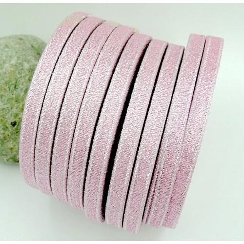 1rolls 25Y pink width glitter ribbon gift packing belt wedding party Christmas embellishment ribbon sewing accessories