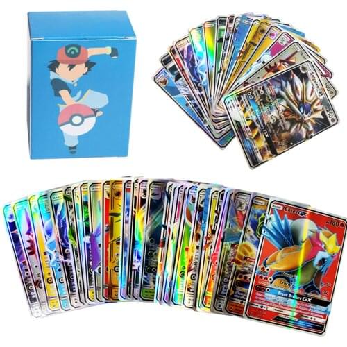 10-200PCS Pokemon French Version GX EX V VMAX card Shining TAKARA TOMY TAG TEAM Cards Game Battle Carte Trading Children Toy