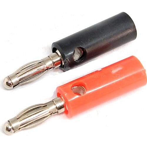 10pcs/lot Audio Speaker Screw Banana Gold Silver Plate Plugs Connectors 4mm