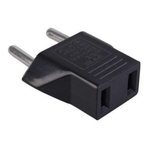3000PCSUniversal US To EU Plug USA To Euro Europe Travel Wall AC Power Charger Outlet Adapter Converter 2 Round Socket Input Pin