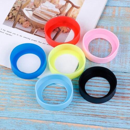 6.5CM Silicone Round Non Skid Water Bottle Mug Sleeve Cup Cover