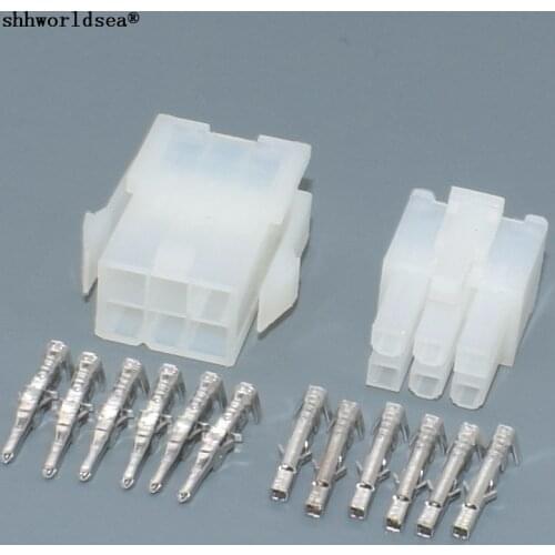 6p Automobile wire connector male female plug 5557 5559 plastic terminal plug spring terminals