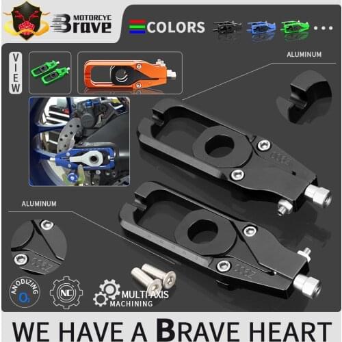 4 Colors Motorcycle Accessories For KAWASAKI Z900 2017 2018 2019 2020 2021 CNC Aluminum Chain Adjusters Tensioners Catena Z 900