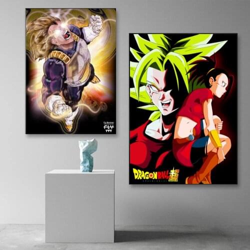 Anime Dragon Ball Canvas Painting Karin Monkey King Oolong HD Poster Childrens Room Living Room Bedroom Wall Painting Module