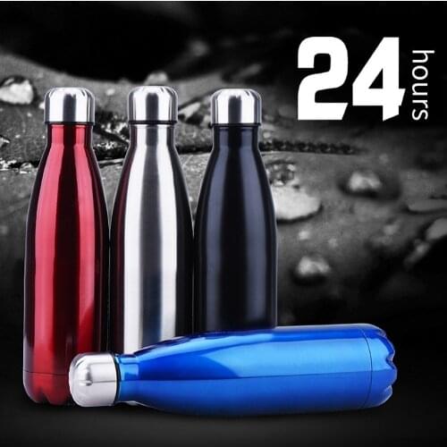 350/500/750/1000ml Double-wall Creative BPA free Water Bottle Stainless Steel Beer Tea Coffee Portable Sport Vacuum