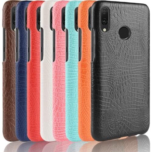 Subin For Huawei Y9 2019 JKM-TL00 JKM-AL00 Case Retro Luxury Crocodile Skin Cover For Huawei Y9 2019 Phone Case 6.5"
