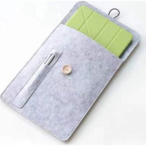 Tablet Case 8 / 10.5 inch Wool Felt Sleeve Bag Pouch Cover with Pencil Holer Capa Funda Para Tablets for iPad Samsung Kindle