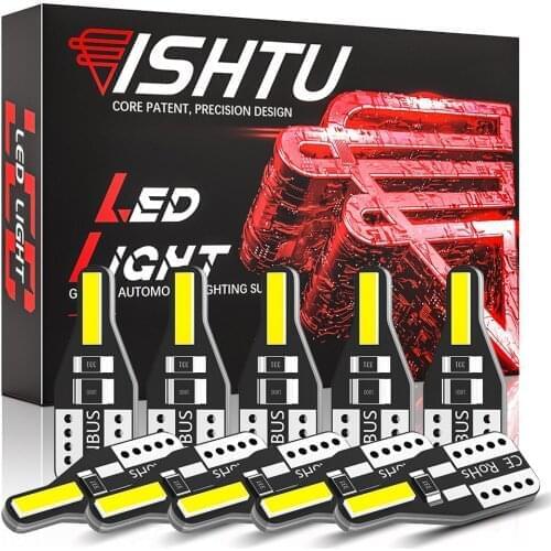 DXZ 10PCS W5W LED T10 LED Bulbs Canbus 168 194 6000K White for Car Interior Dome Light Parking Lights Error Free Auto Lamp