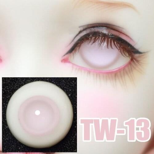 G10-137 children toy bjd sd 1/3 msd 1/4 1/6 dolls props Accessoriess eyesball 14.16mm Flash no pupil glass eyes water pink colo