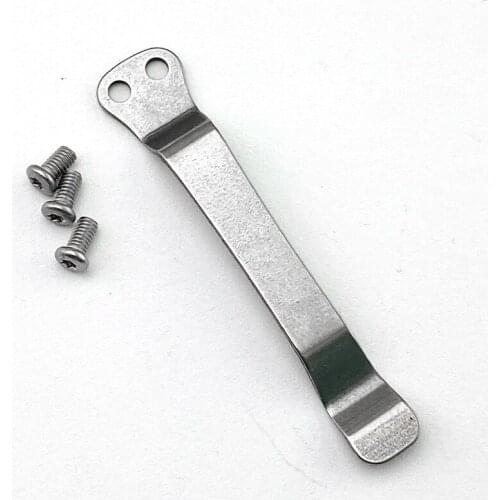 Stainless Steel Back Clip Pocket Holder Knife Clip Accessories Tool DIY Parts for Folding Knife Holder Making Knives