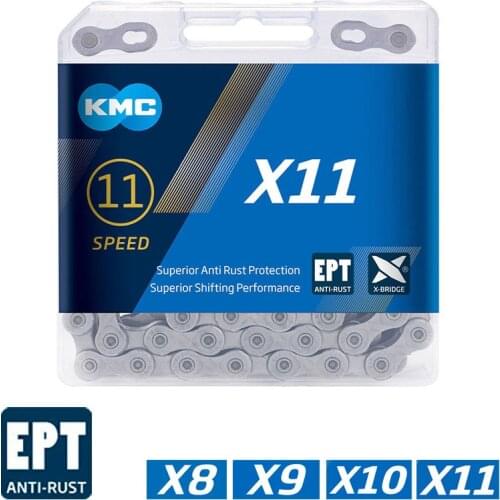 KMC EPT series 8/9/10/11 Speed Bicycle Chain with EcoProteQ Coating Rustic Free All Weather Use With Master Link Connection