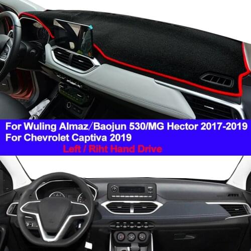 Car Dashboard Cover Dash Mat Carpet For Wuling Almaz Baojun 530 MG Hector 2017 2018 2019 Chevrolet Captiva 2019 LHD RHD Dashmat