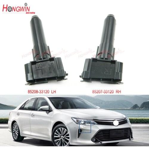 Car Front Headlamp Headlight Washer Cleaning Jet Spray Nozzle Cap Cover For Toyota Camry 2018-2019 85207-33120 85208-33120