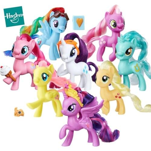 My Little Pony Friendship Is Magic Gift Set Rarity Rainbow Combination Girl Princess Doll Action Figure Toys for Children E6608