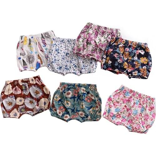 10 Styles Summer Baby Girls Boys Bread shorts Newborn Baby bloomers Baby Girl Pattern Shorts toddler Trousers PP Pants