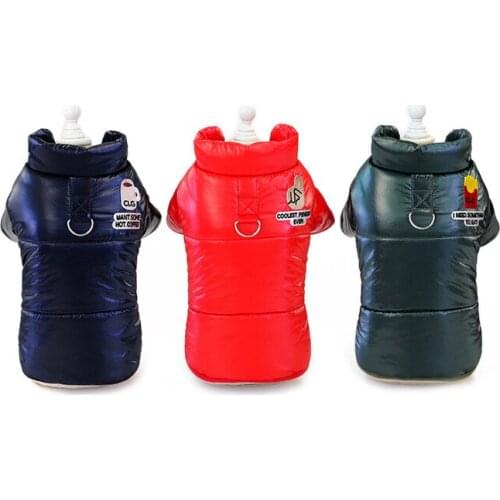 Fashion Warm Winter Autumn Dog Clothes for Small Medium Dogs Waterproof Hooded Jacket Puppy Pet Chihuahua Clothing