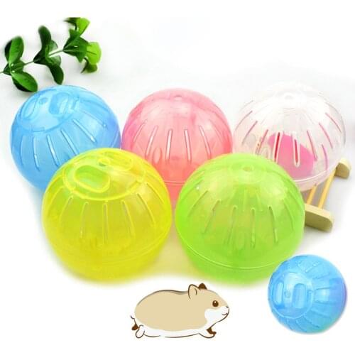 Pet Rodent Mice Jogging Hamster Gerbil Rat Toy Plastic Exercise Ball Lovely Pet Ball Toys 10cm 12cm
