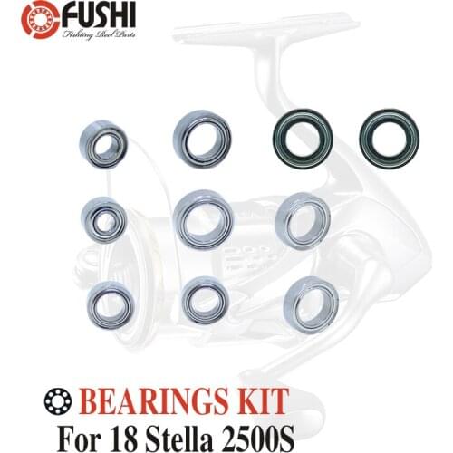 Fishing Reel Stainless Steel Ball Bearings Kit For Shimano 18 Stella 2500 SHG / 03802 Spinning reels Bearing Kits