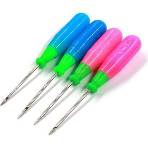 1pcs Leather Craft Tip Awl with Hooks Leather Stitcher Sewing Drill Sewing Needle Hooks Tools Shoe Repair Awls Leather Supplies