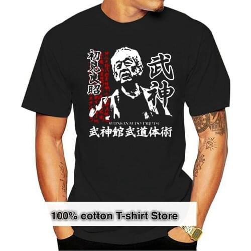 2018 New Short Sleeve Men Japan Kanji Shinobi Ninjutsu Bujinkan Soke Masaaki Hatsumi T-shirt 100 % Cotton Tee For Men