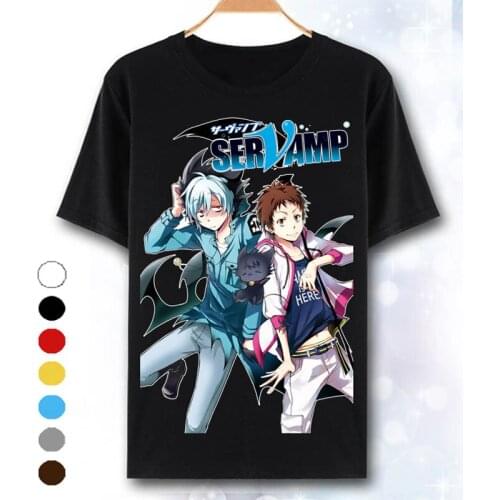 New SERVAMP cosplay T-shirt Japan anime Shirota Mahiru t shirt terylene short sleeve Summer Tops Tees