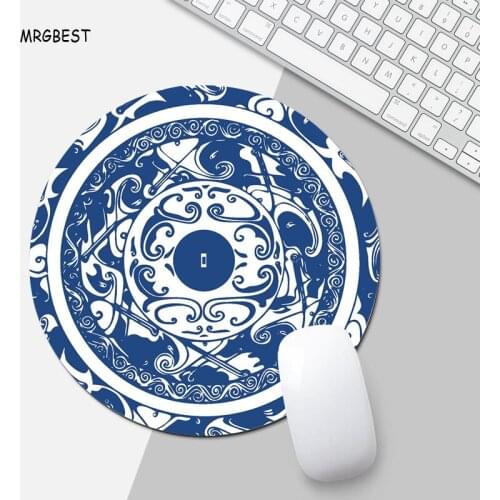 MRGBEST New Round Small Mouse Pad Non-slip Good Quality Rubber Mat Clasical Pattern Desk Mat for Pad Mouse Size 20x20/22x22cm