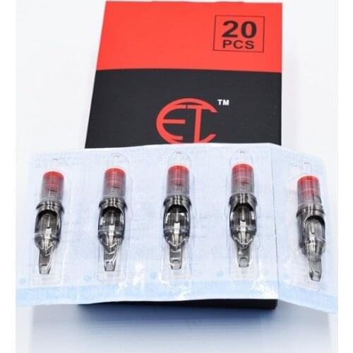 ET Cartridges Disposable Gray Transparent Tips Magnum Cartridge Tattoo Needles C1011M1 20 PCS