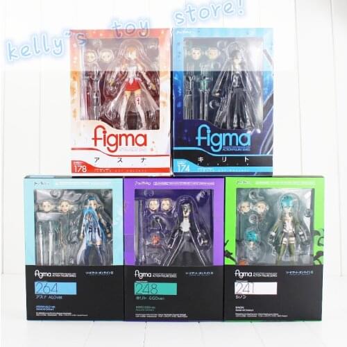 Full set Sword Art Online Kirito Sinon Kirigaya Kazuto Yuuki Asuna Asada Shino 248/241/174/264/178 PVC Figure toy
