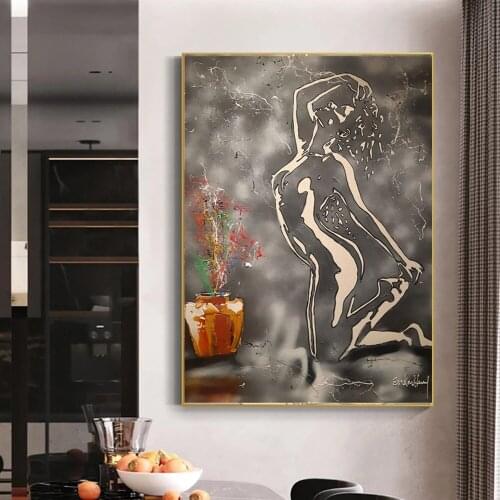 Sexy Nude Women Posters And Vintage Beauty Body Canvas Painting Prints Abstract Cuadros Wall Art Pictures Living Room Home Decor