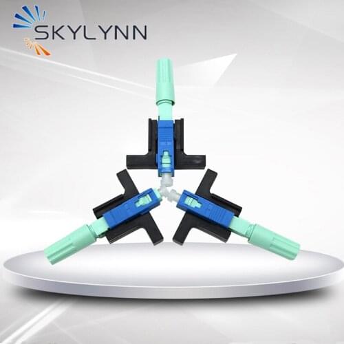 SC/APC SC/UPC FTTH Fast Connector, High Quality Skylynn Fiber Tools Single Mode Single Core Cold Quick Connector