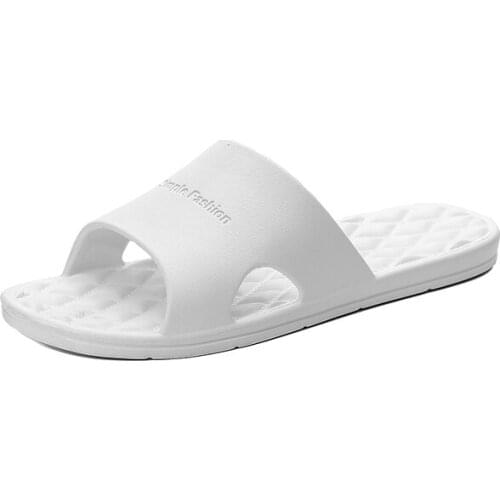 Unisex Summer Indoor Men Slippers Casual Shoes Men Boy Non-slip Slides Women Bathroom Sandals Soft Sole Flip Flops Large Size 46